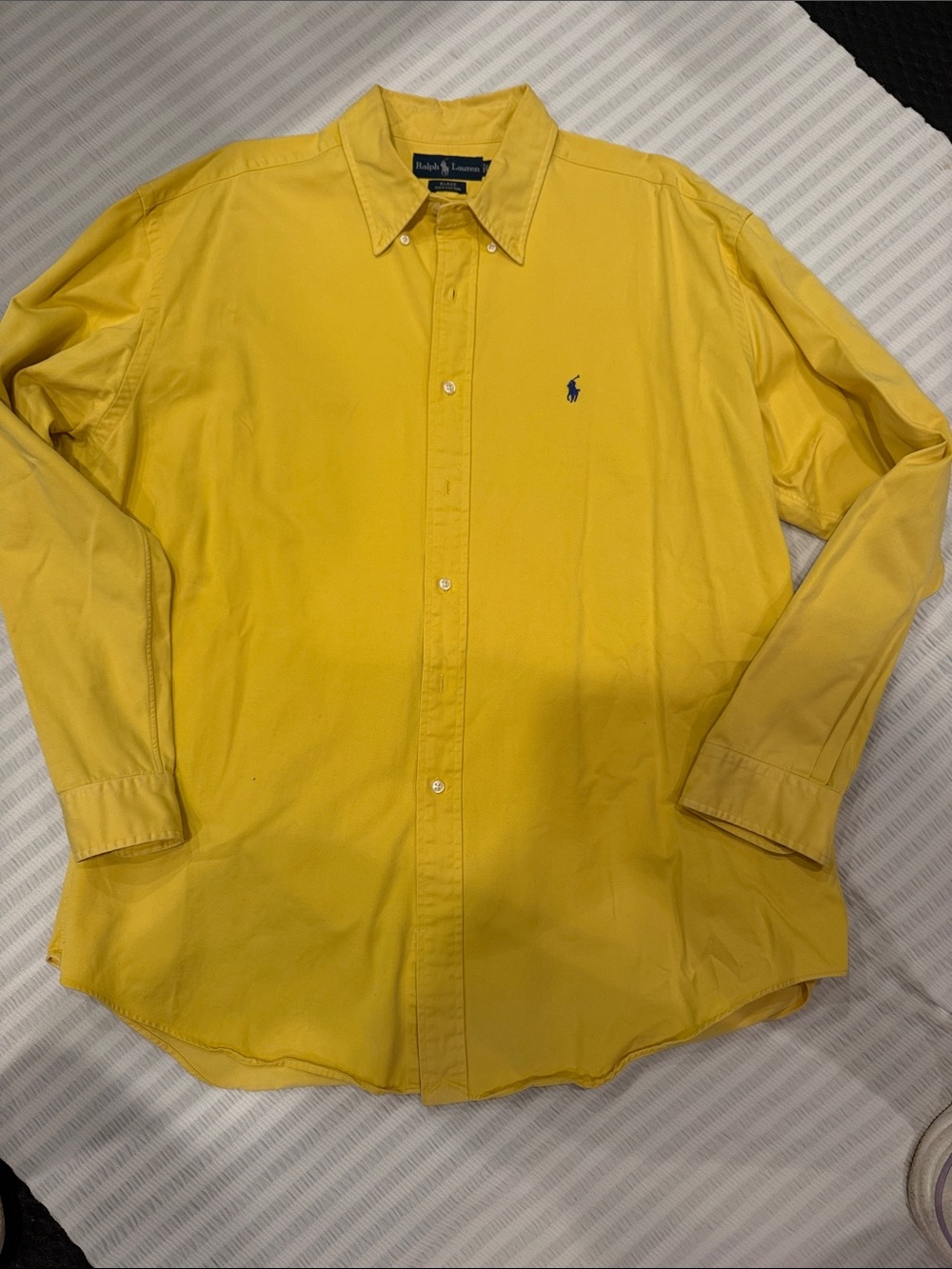 Polo by Ralph Lauren Men's Blake 100%cotton Yellow Button-Down Shirt